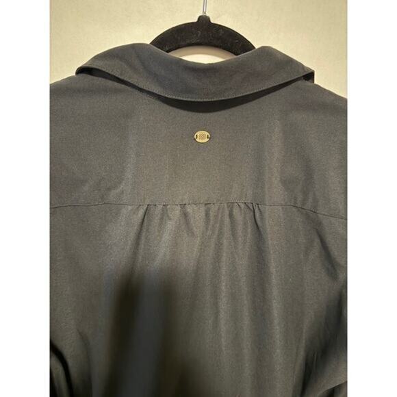 Sherpa Adventure Gear Black Cap Sleeve Button Up Dress Size Large - Picture 4 of 6